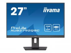 68,5cm/27`` (2560x1440) Iiyama PROLITE XUB2792QSC-B1 4ms HDMI DP USB-C Pivot Speaker QHD Black