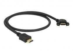 DELOCK HDMI-Kabel A->A St/Bu z.Einbau 110° gew. 0.50m sch